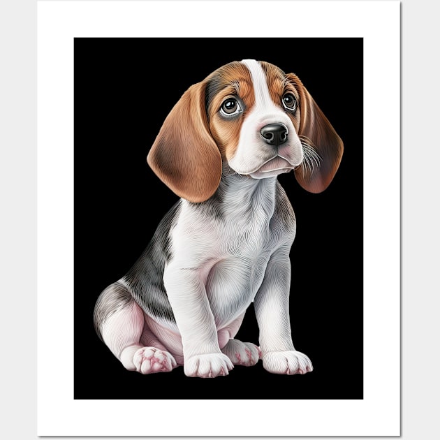 Puppy Beagle Wall Art by JayD World